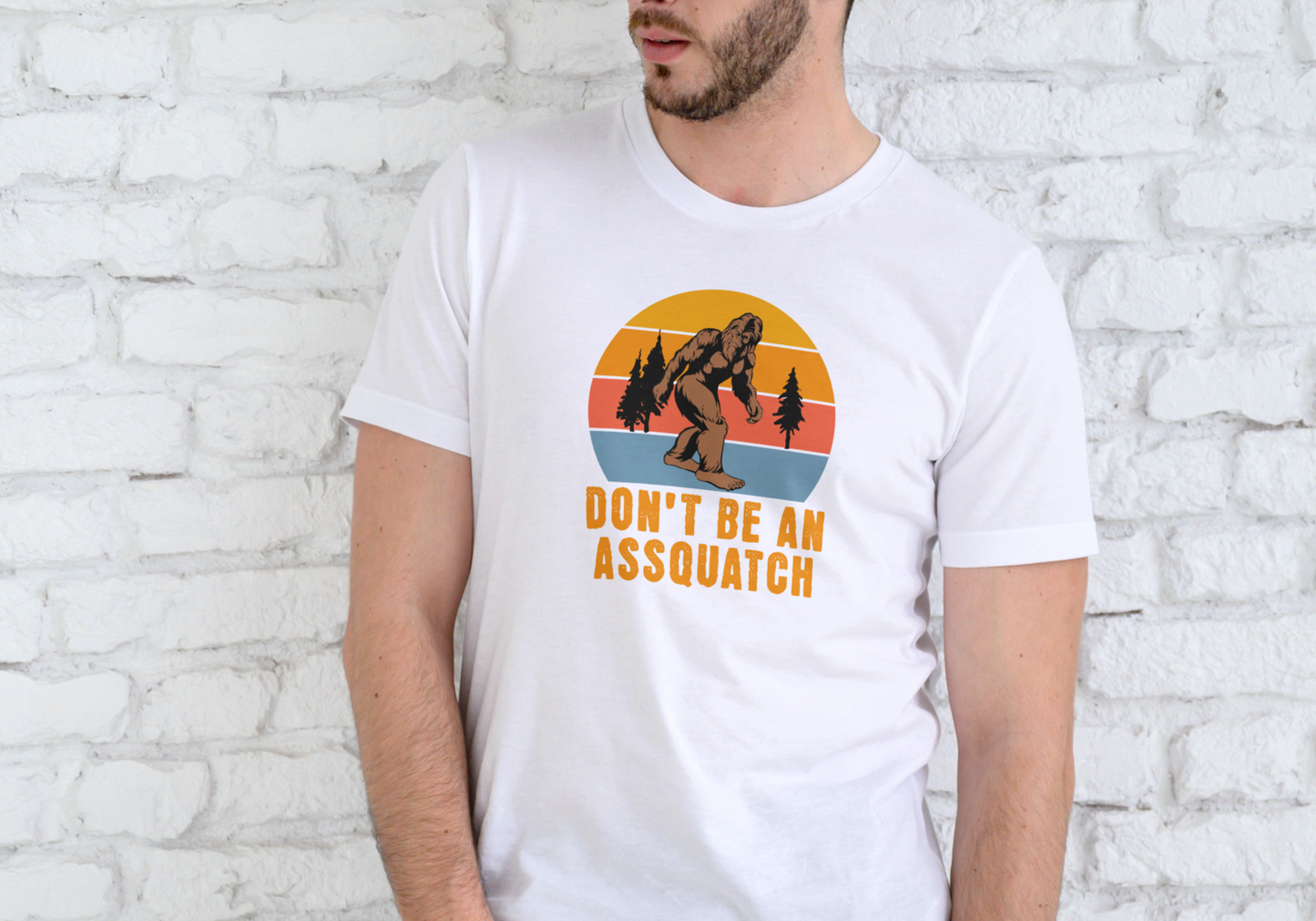 DON'T BE AN ASSQUATCH, T-SHIRT, UNISEX, COTTON