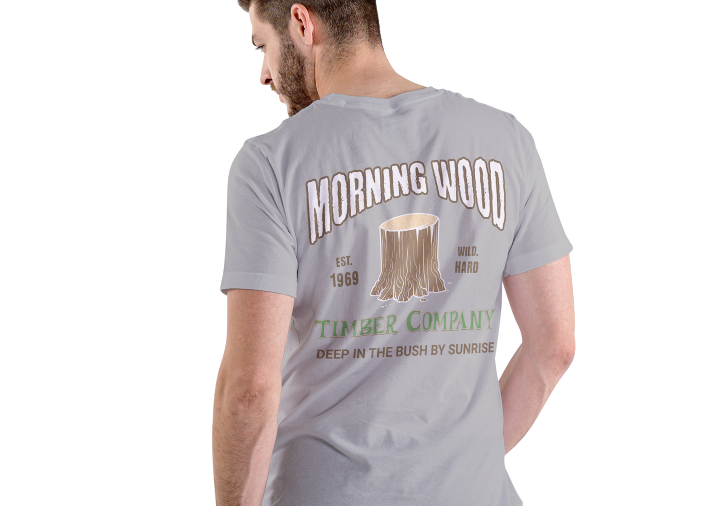 MORNING WOOD TIMBER COMPANY, T-SHIRT, UNISEX, COTTON
