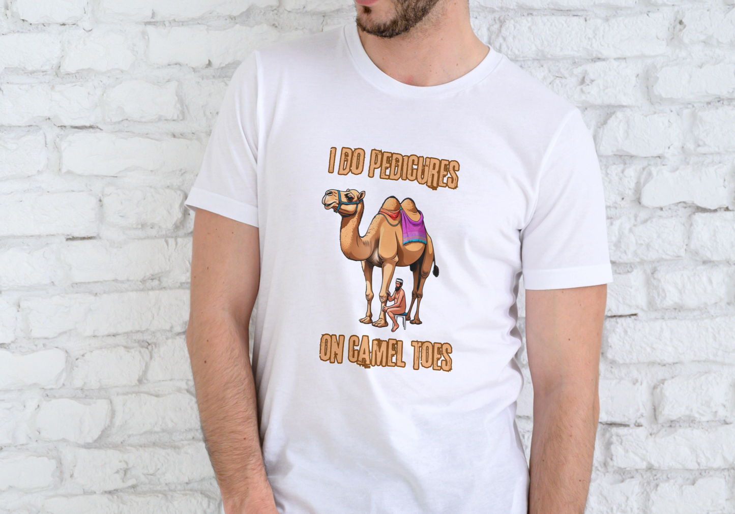 I DO PEDICURES ON CAMEL TOES, T-SHIRT, UNISEX, COTTON