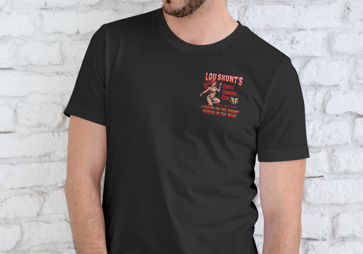 LOU SKUNT'S DANCING CLUB, T-SHIRT, UNISEX, COTTON