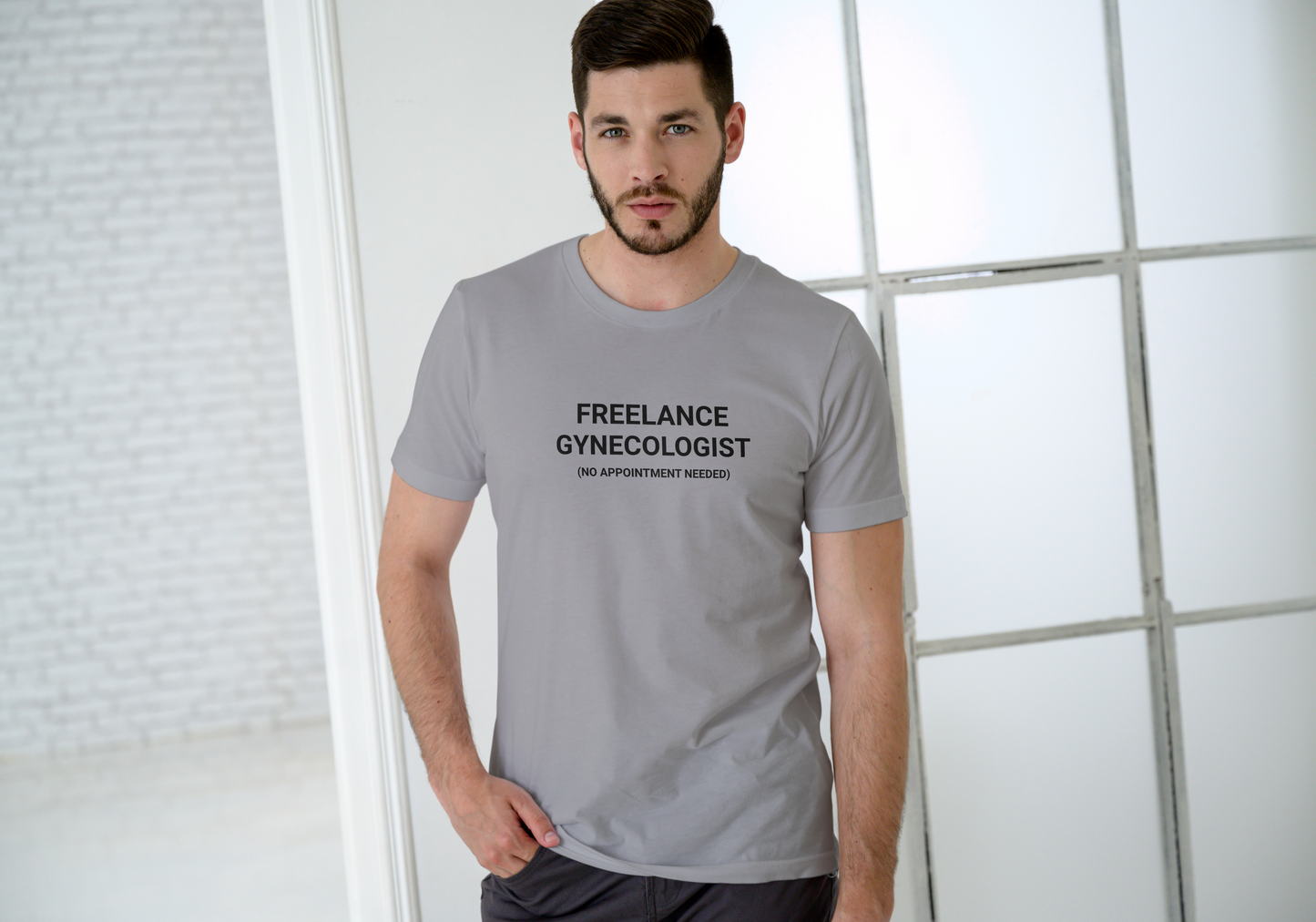 FREELANCE GYNOCOLOGIST, T-SHIRT, UNISEX, COTTON