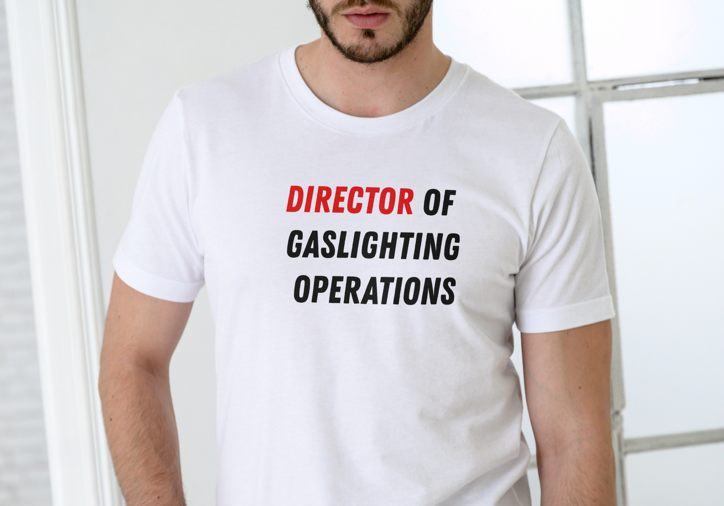 DIRECTOR OF GASLIGHTING, T-SHIRT, UNISEX, COTTON