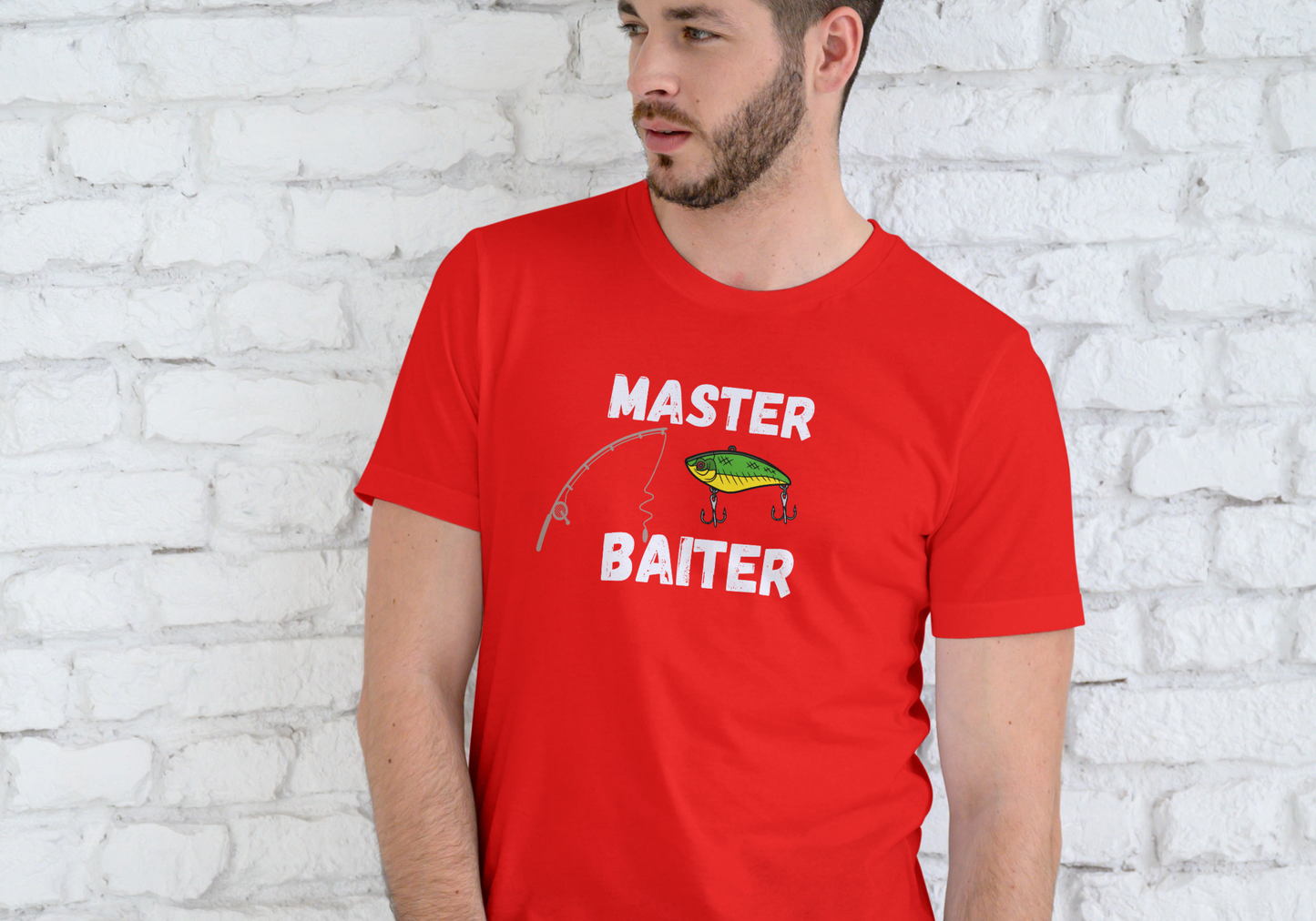MASTER BAITER, FISHING, T-SHIRT, UNISEX, COTTON
