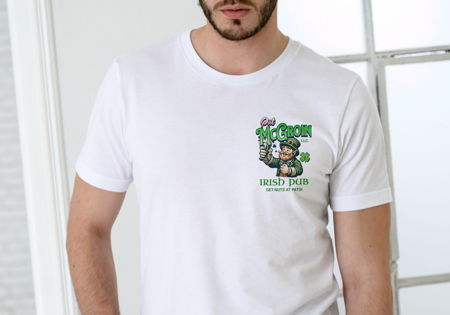 PAT MCGROIN IRISH PUB, T-SHIRT, UNISEX, COTTON