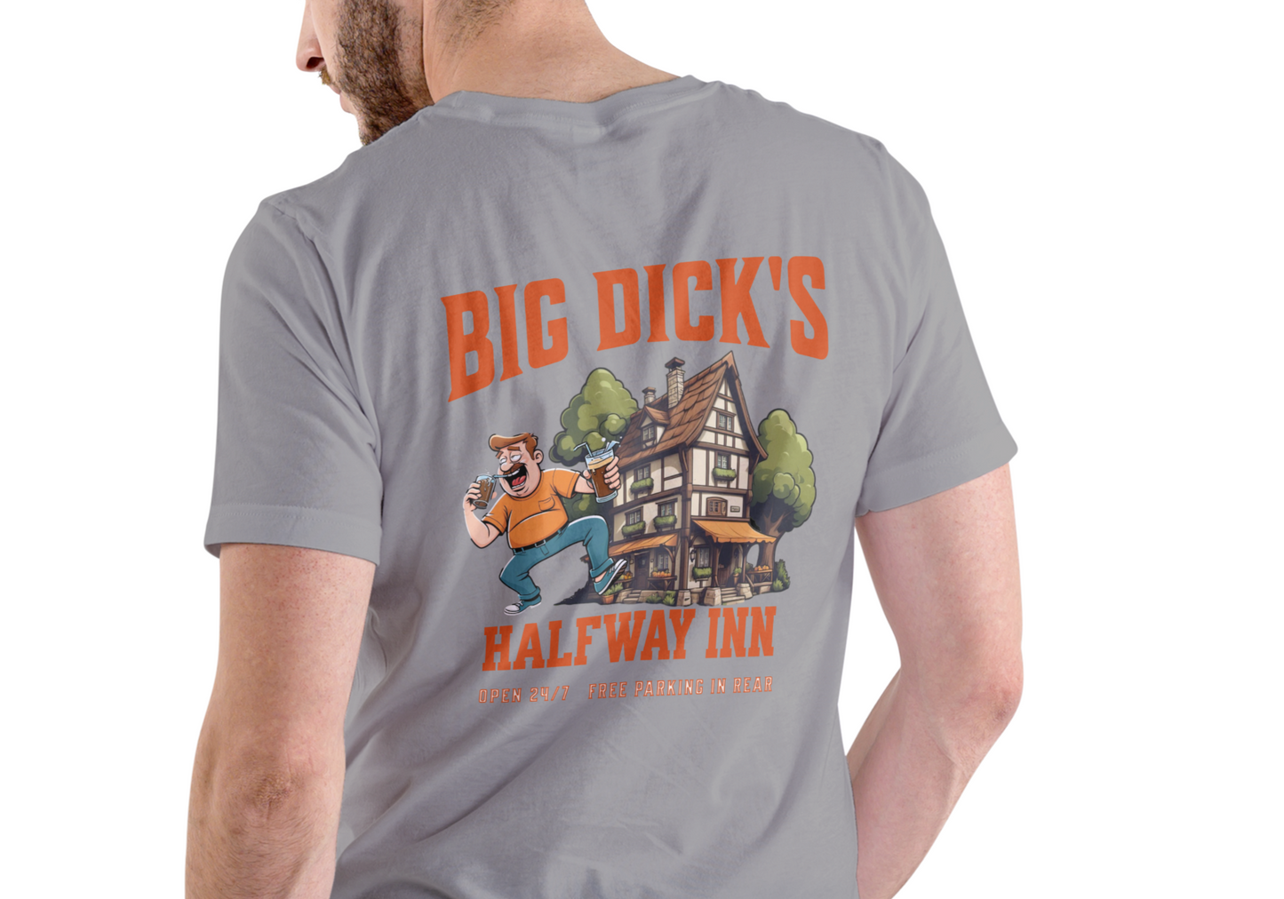 BIG DICK'S HALFWAY INN, T-SHIRT, UNISEX, COTTON