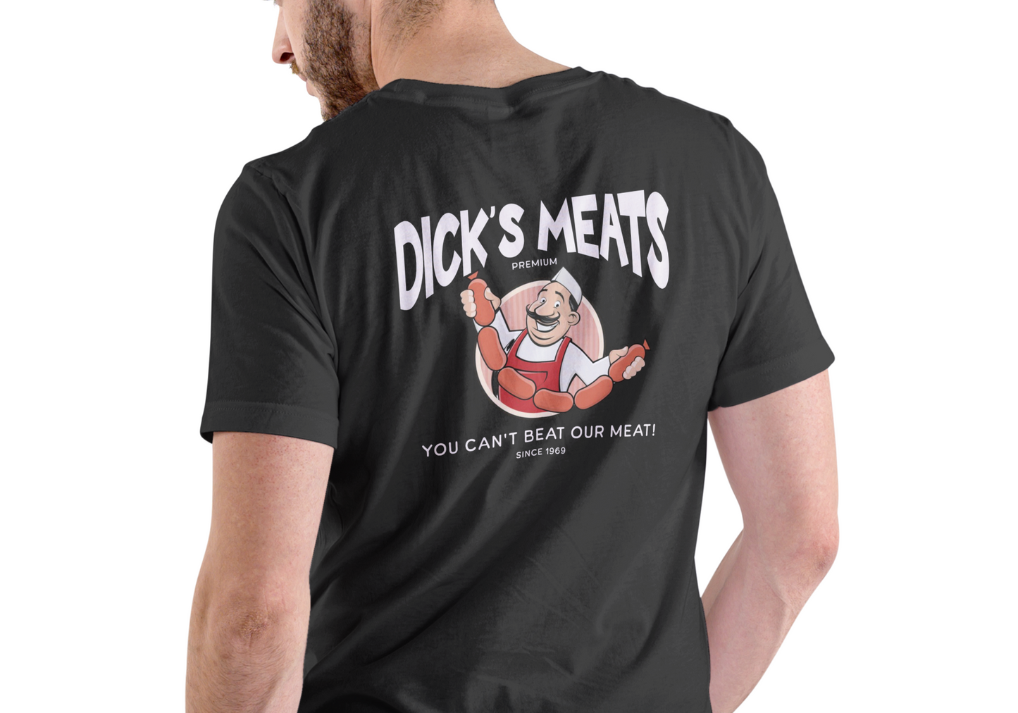 DICK'S MEATS, T-SHIRT, UNISEX, COTTON