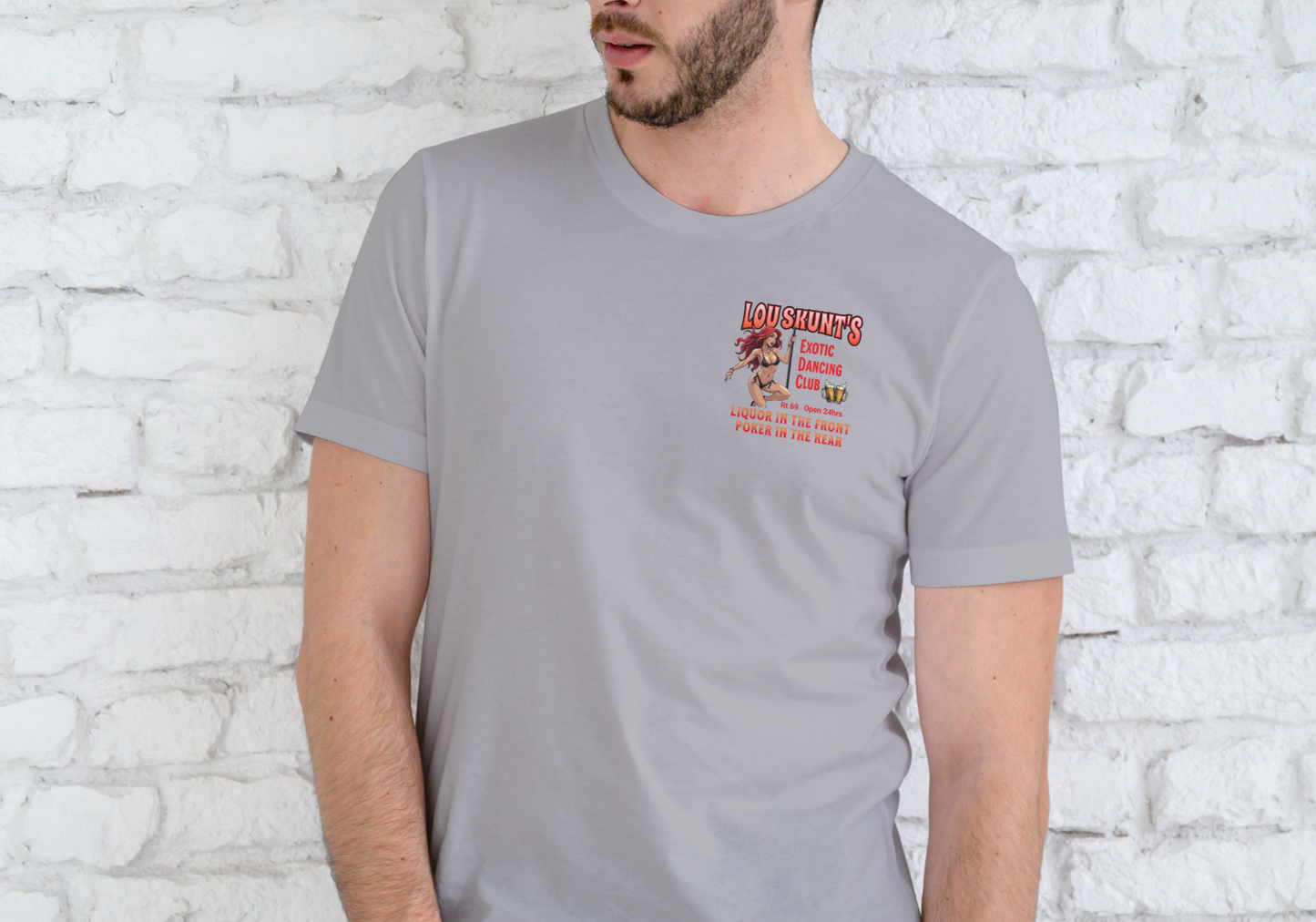 LOU SKUNT'S DANCING CLUB, T-SHIRT, UNISEX, COTTON