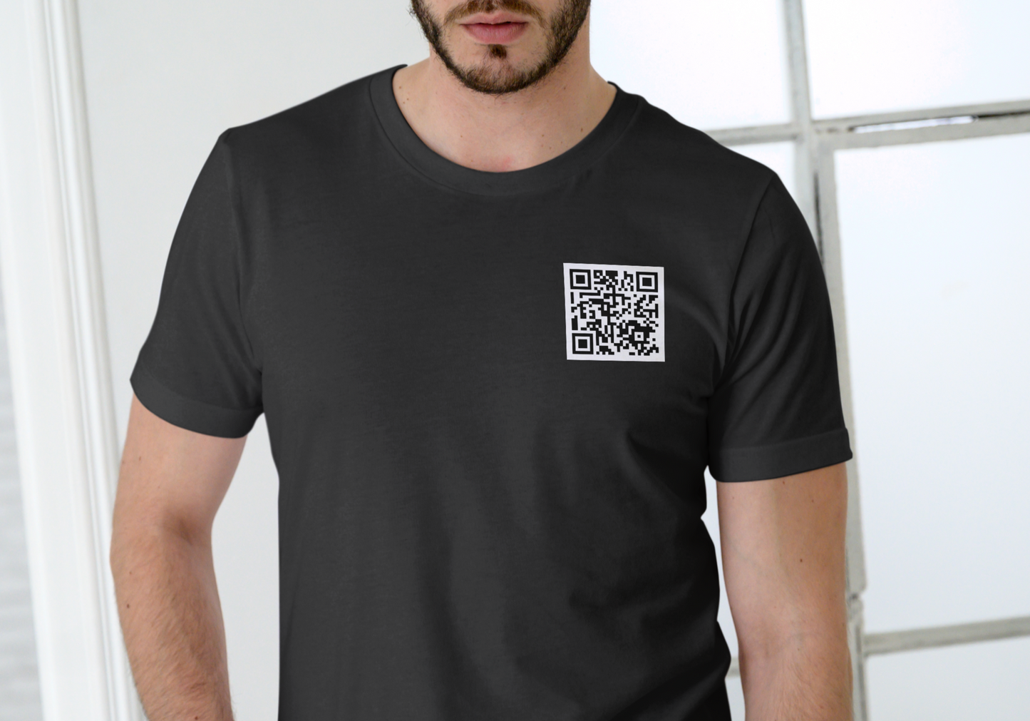 QR Code, Show me them, T-SHIRT, UNISEX, COTTON