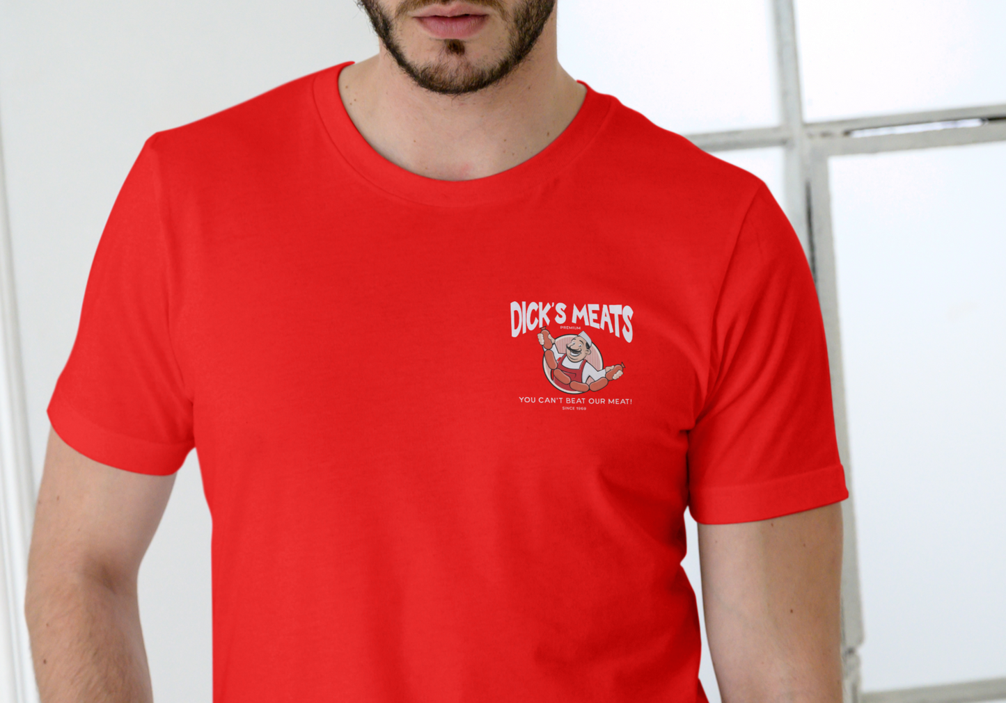 DICK'S MEATS, T-SHIRT, UNISEX, COTTON