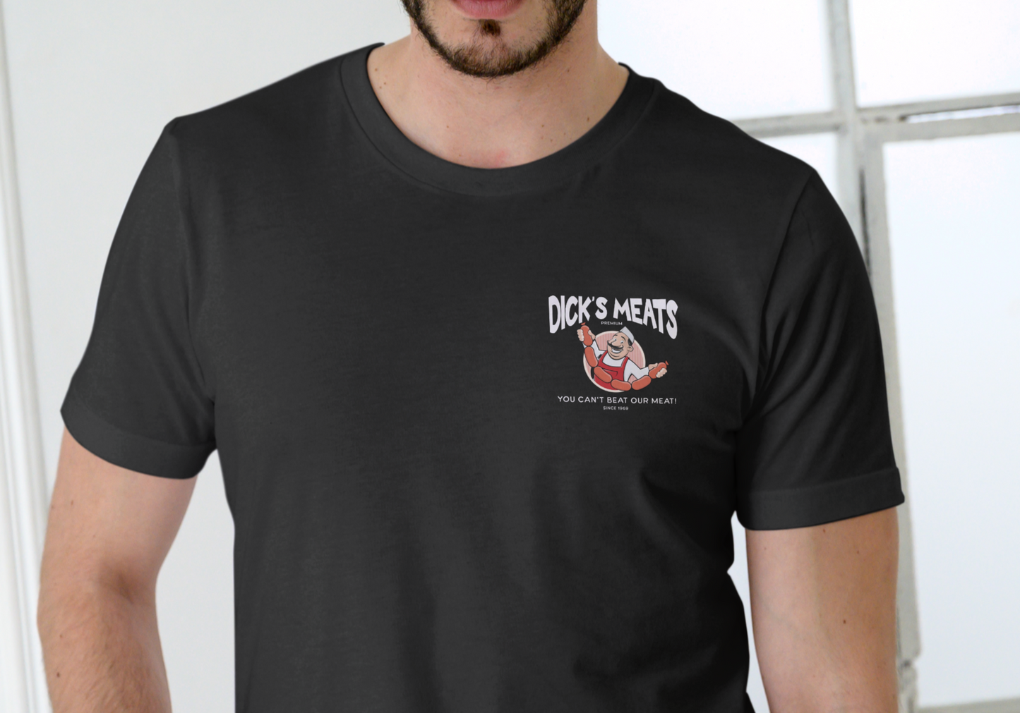 DICK'S MEATS, T-SHIRT, UNISEX, COTTON