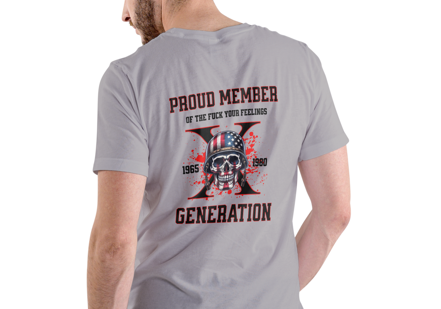 GENERATION X, PROUD MEMBER, T-SHIRT, UNISEX, COTTON