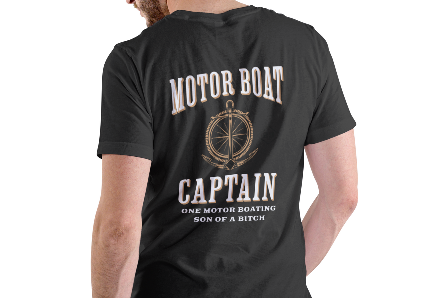 MOTOR BOAT CAPTAIN, T-SHIRT, UNISEX, COTTON