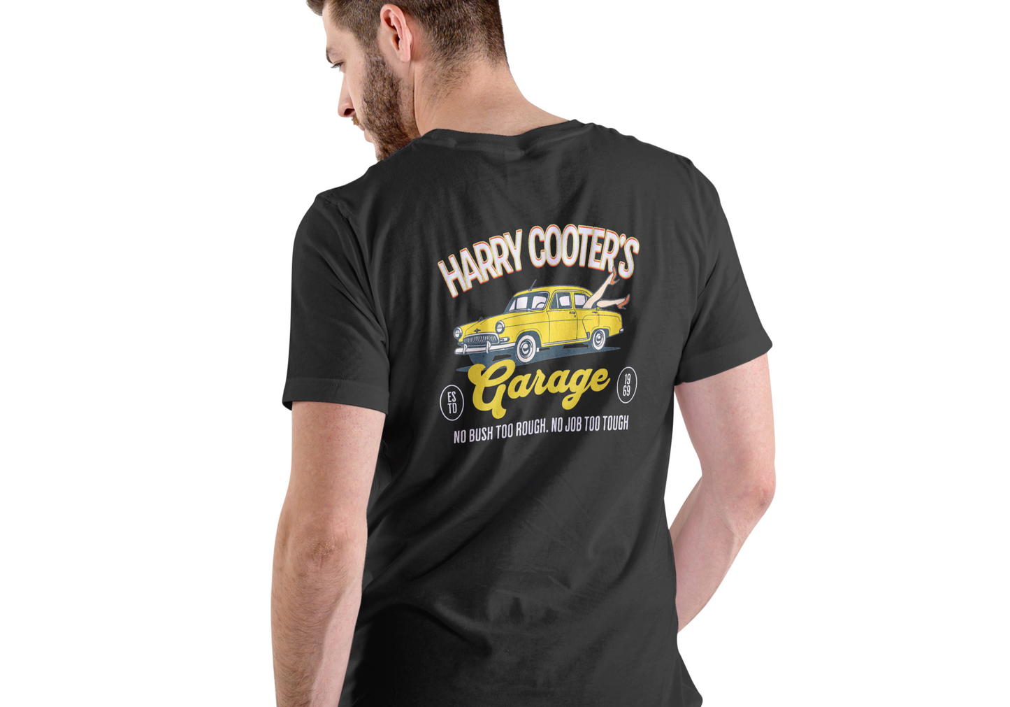 HARRY COOTER'S GARAGE, T-SHIRT, UNISEX, COTTON