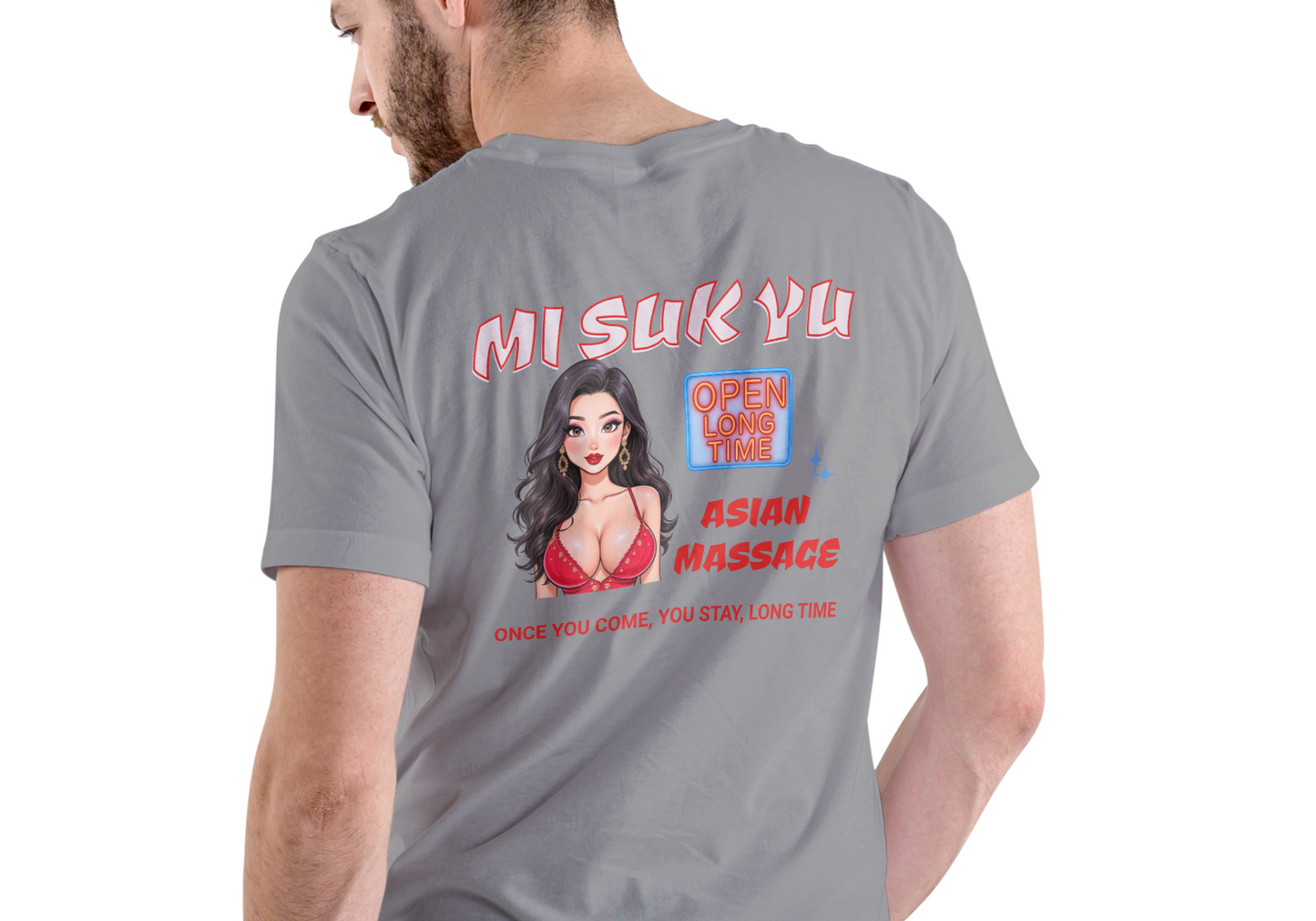 MI SUK YU, ASIAN MASSAGE T-SHIRT, UNISEX, COTTON