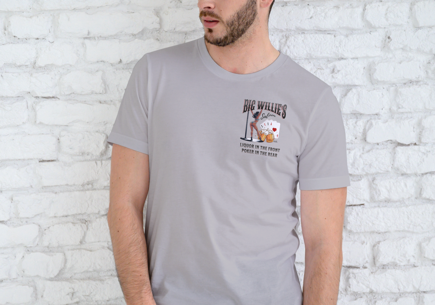 BIG WILLIE'S SALOON, T-SHIRT, UNISEX, COTTON