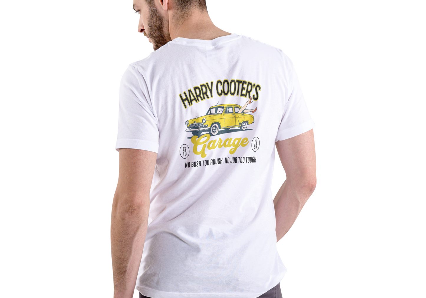 HARRY COOTER'S GARAGE, T-SHIRT, UNISEX, COTTON