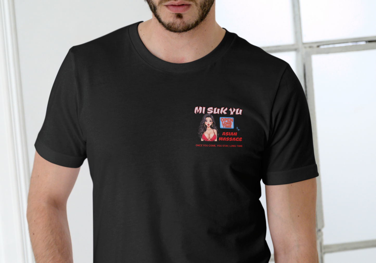 MI SUK YU, ASIAN MASSAGE T-SHIRT, UNISEX, COTTON