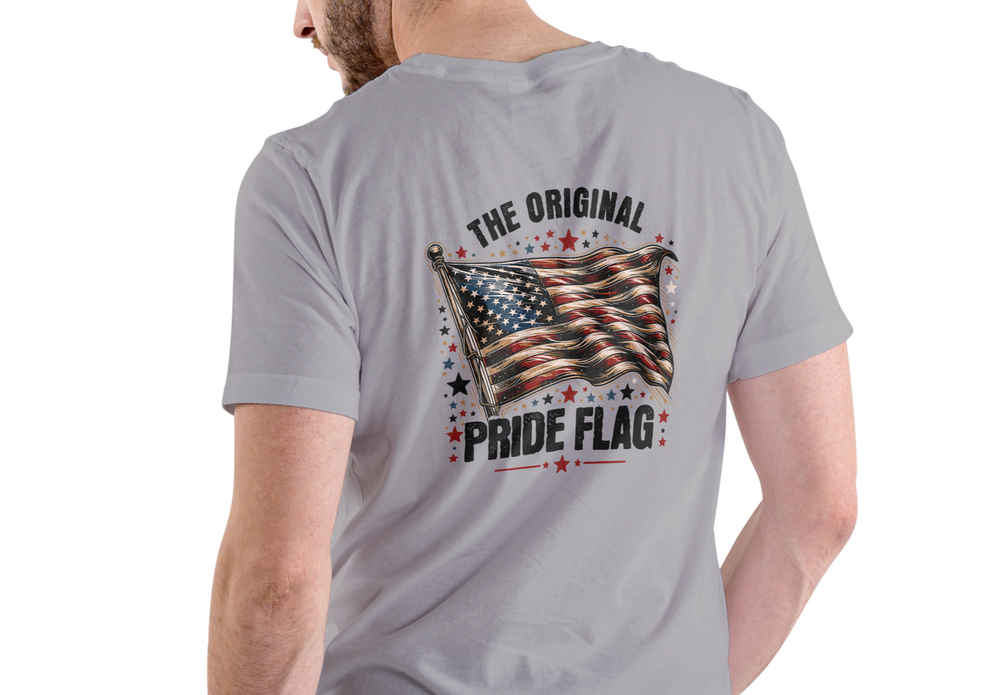 THE ORIGINAL PRIDE FLAG, USA, T-SHIRT, UNISEX, COTTON
