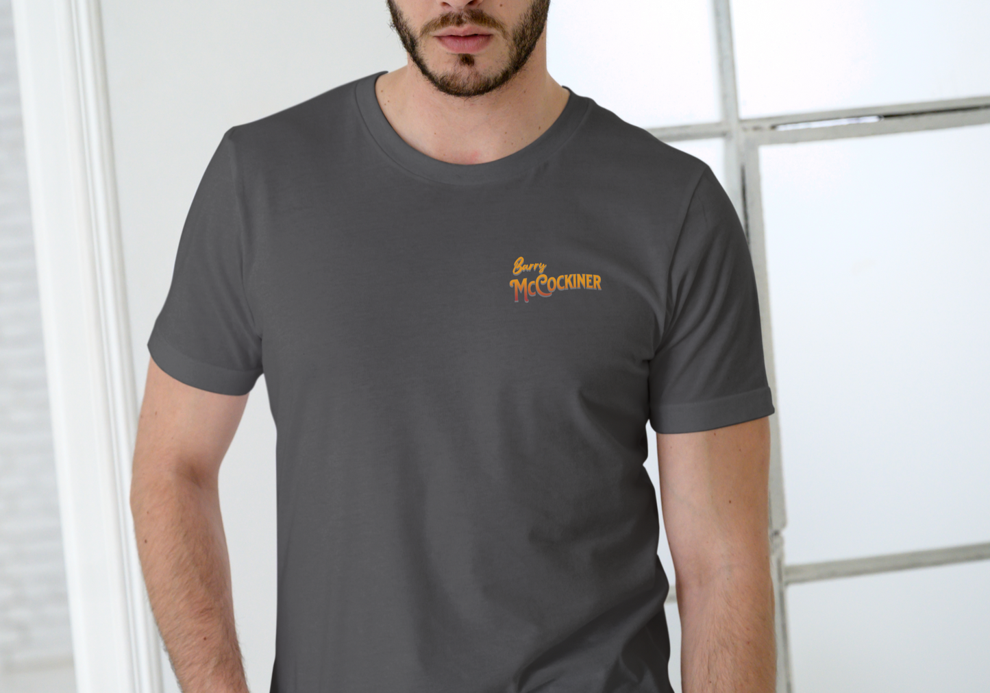 BARRY McCOCKINER DRIVE-IN, T-SHIRT, UNISEX, COTTON