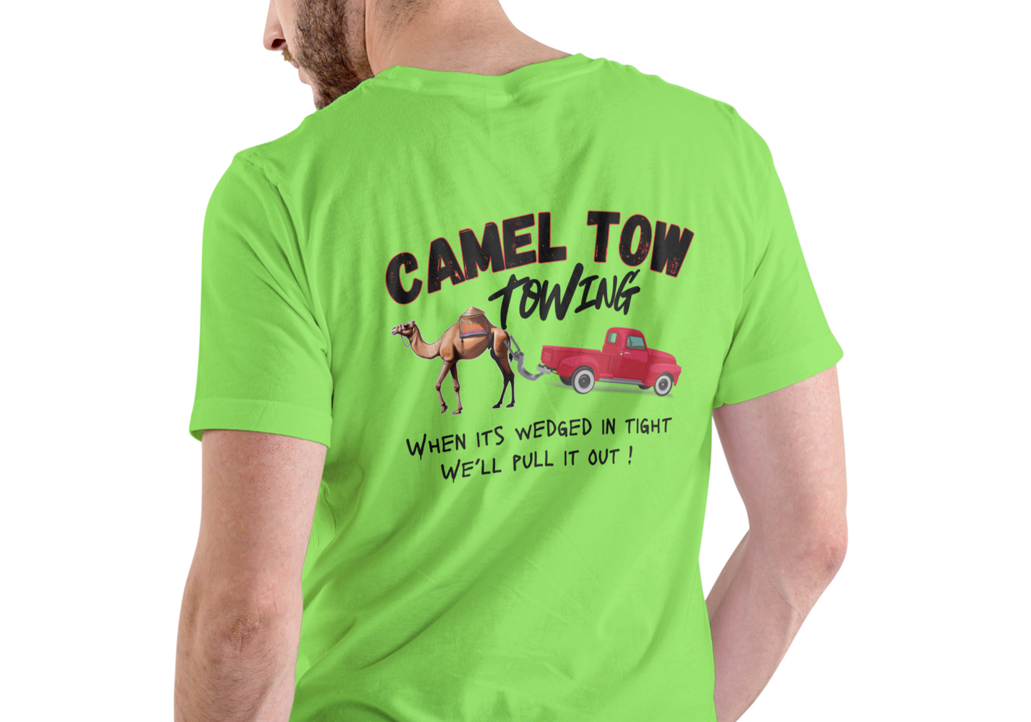 CAMEL TOW TOWING, T-SHIRT, UNISEX, COTTON