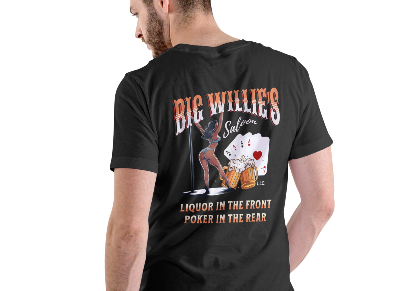 BIG WILLIE'S SALOON, T-SHIRT, UNISEX, COTTON