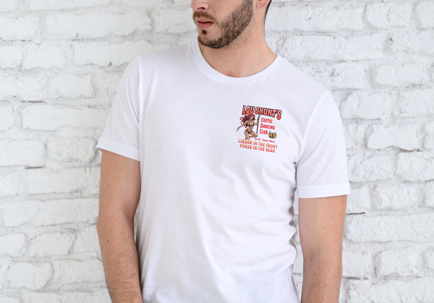 LOU SKUNT'S DANCING CLUB, T-SHIRT, UNISEX, COTTON