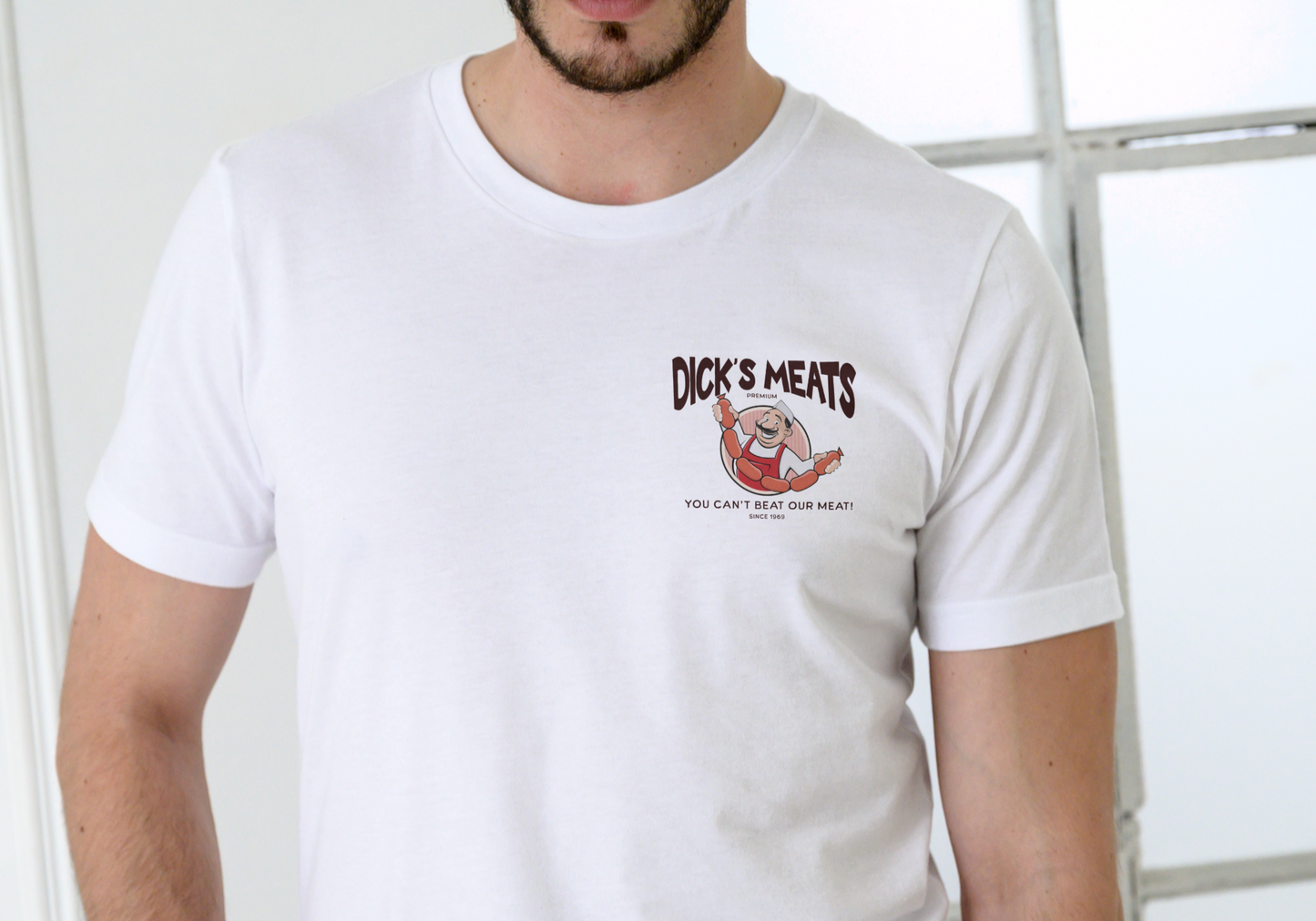 DICK'S MEATS, T-SHIRT, UNISEX, COTTON