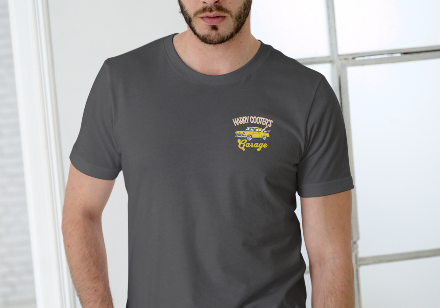HARRY COOTER'S GARAGE, T-SHIRT, UNISEX, COTTON