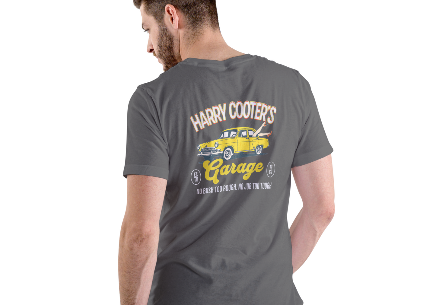 HARRY COOTER'S GARAGE, T-SHIRT, UNISEX, COTTON