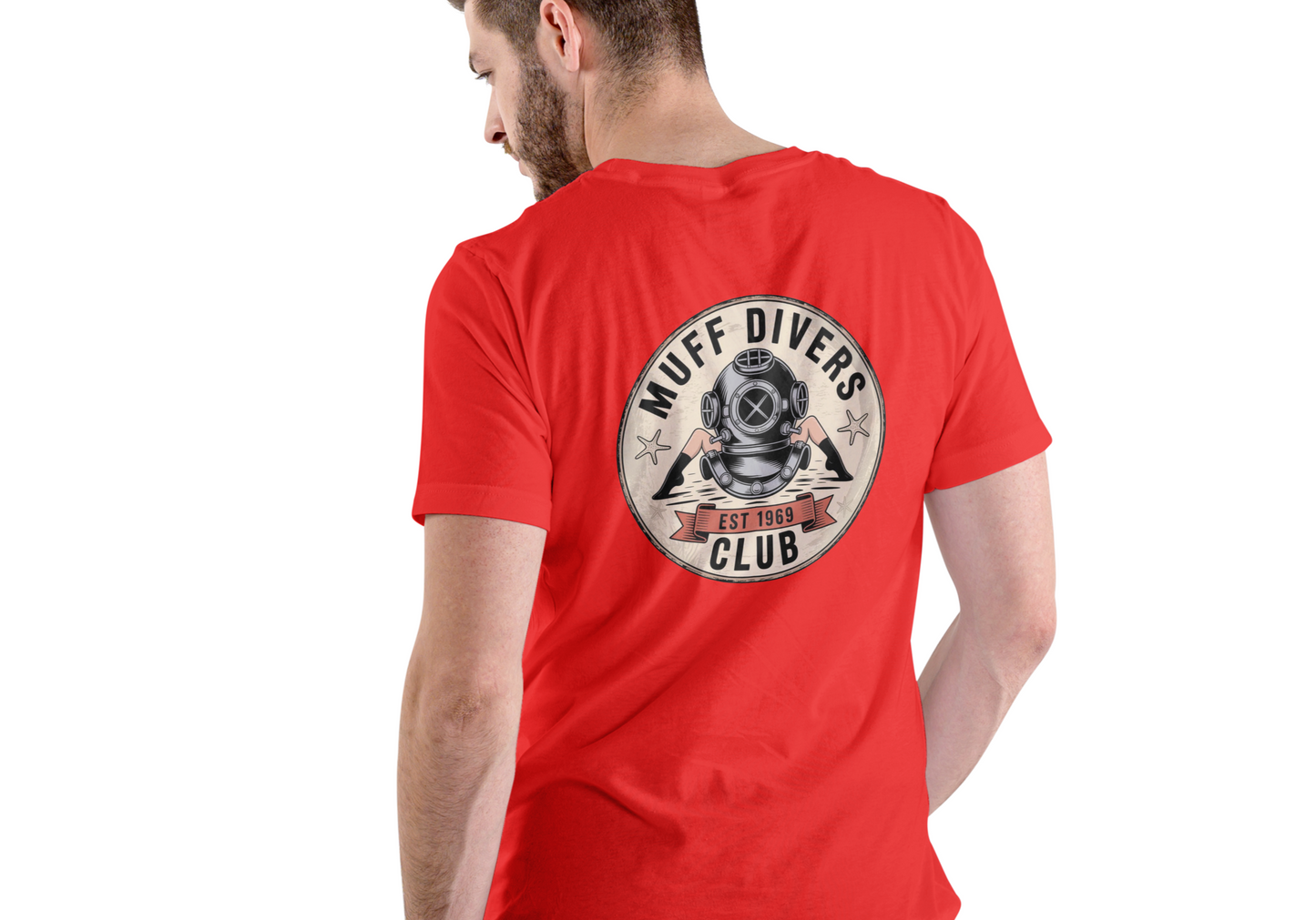 MUFF DIVER CLUB, T-SHIRT, UNISEX, COTTON