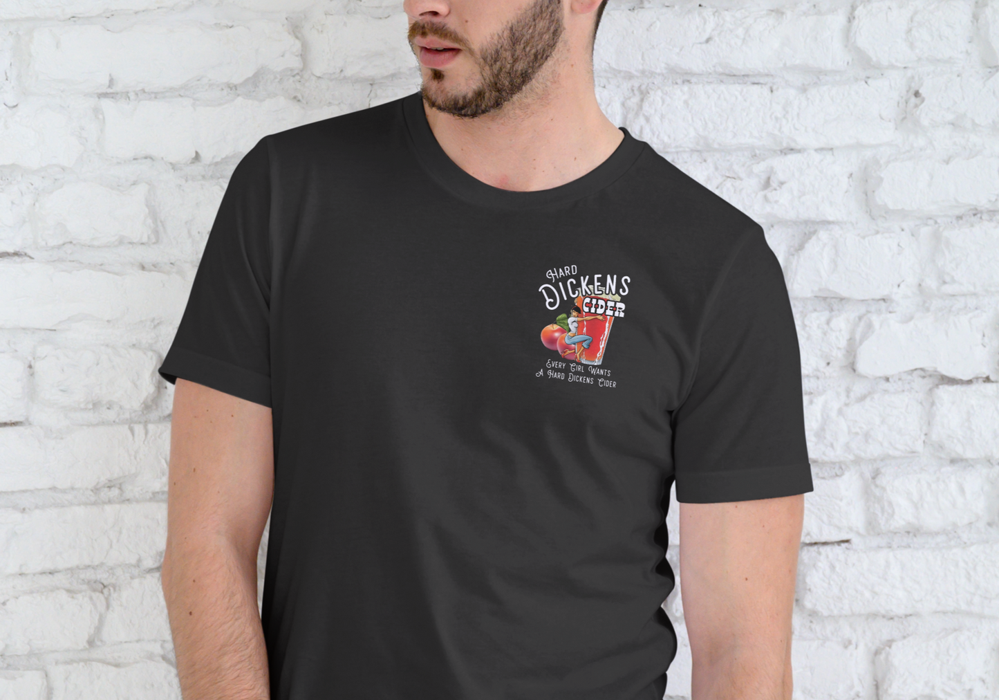 HARD DICKENS CIDER, T-SHIRT, UNISEX, COTTON
