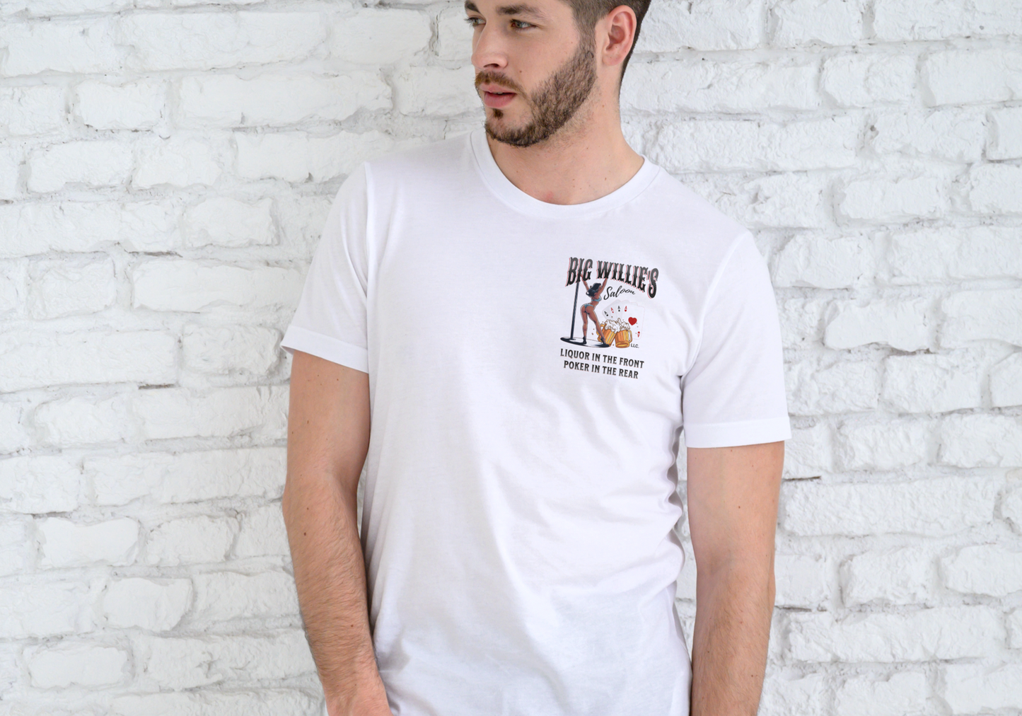 BIG WILLIE'S SALOON, T-SHIRT, UNISEX, COTTON