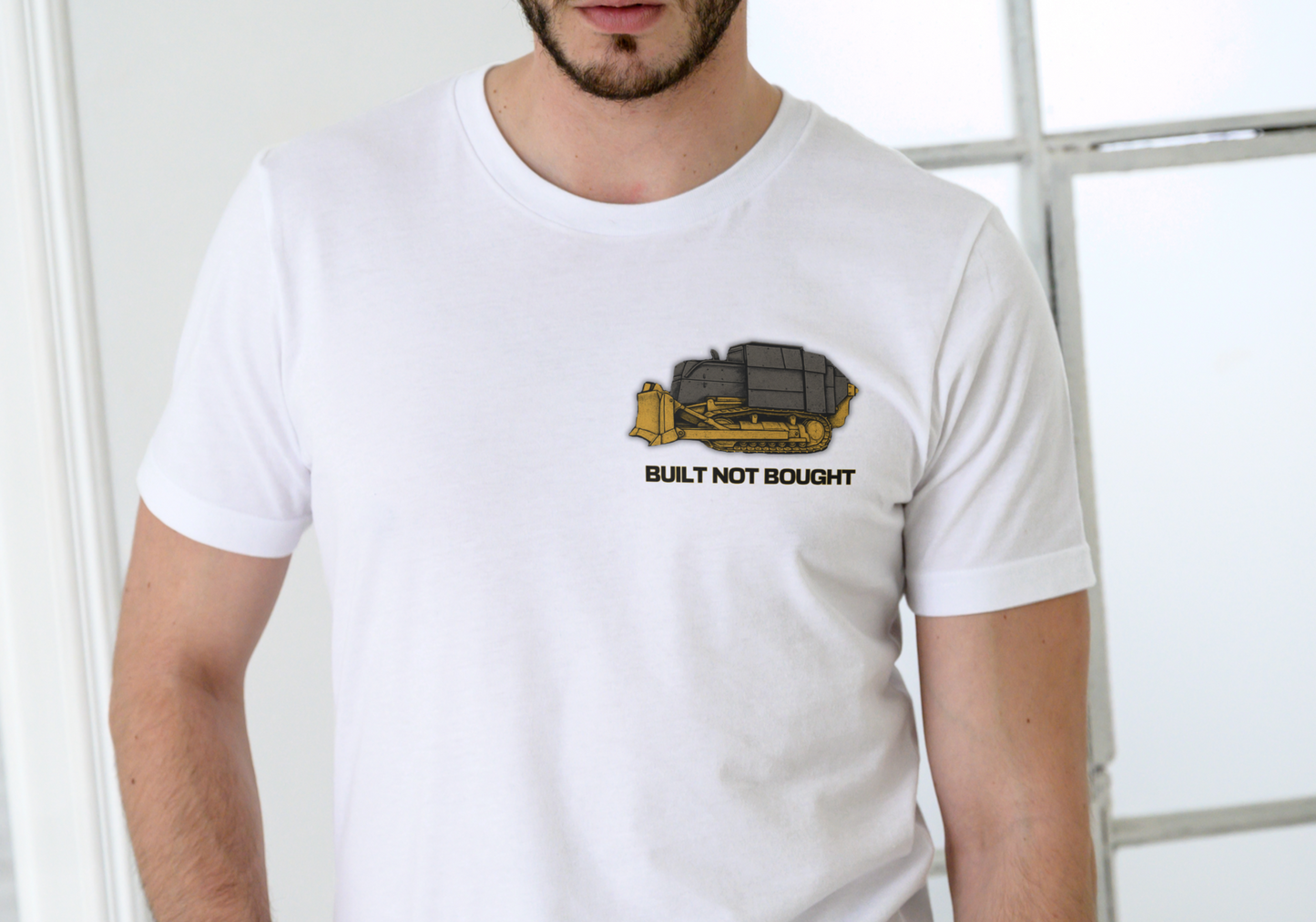 HEEMEYER BUILT NOT BOUGHT, T-SHIRT, UNISEX, COTTON