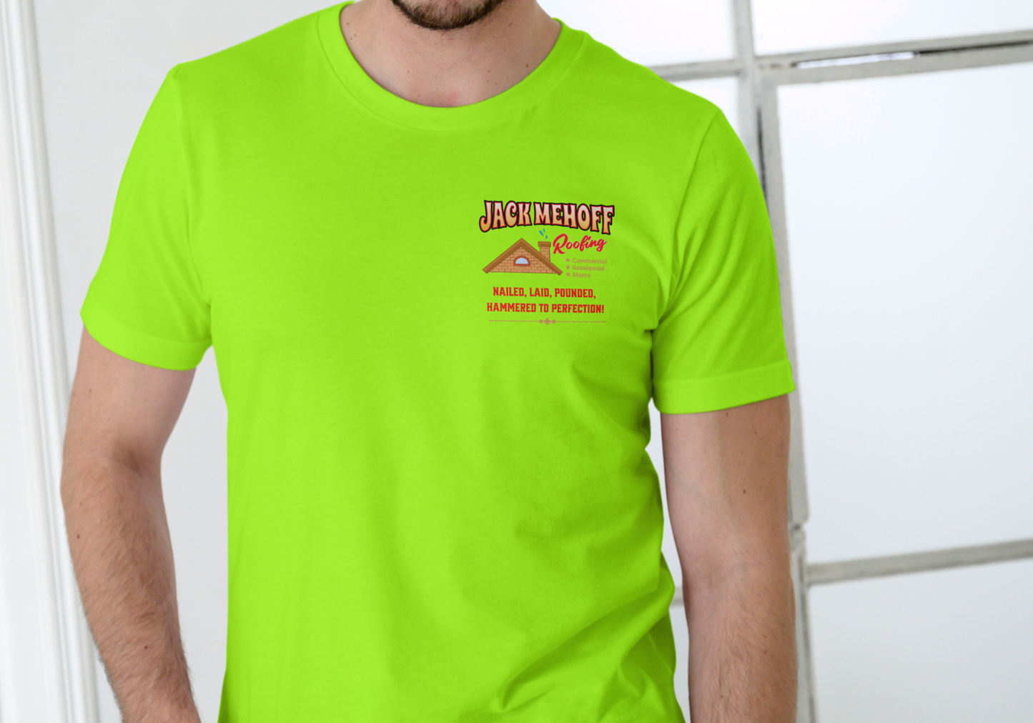 JACKS Roofing , T-SHIRT, UNISEX, COTTON