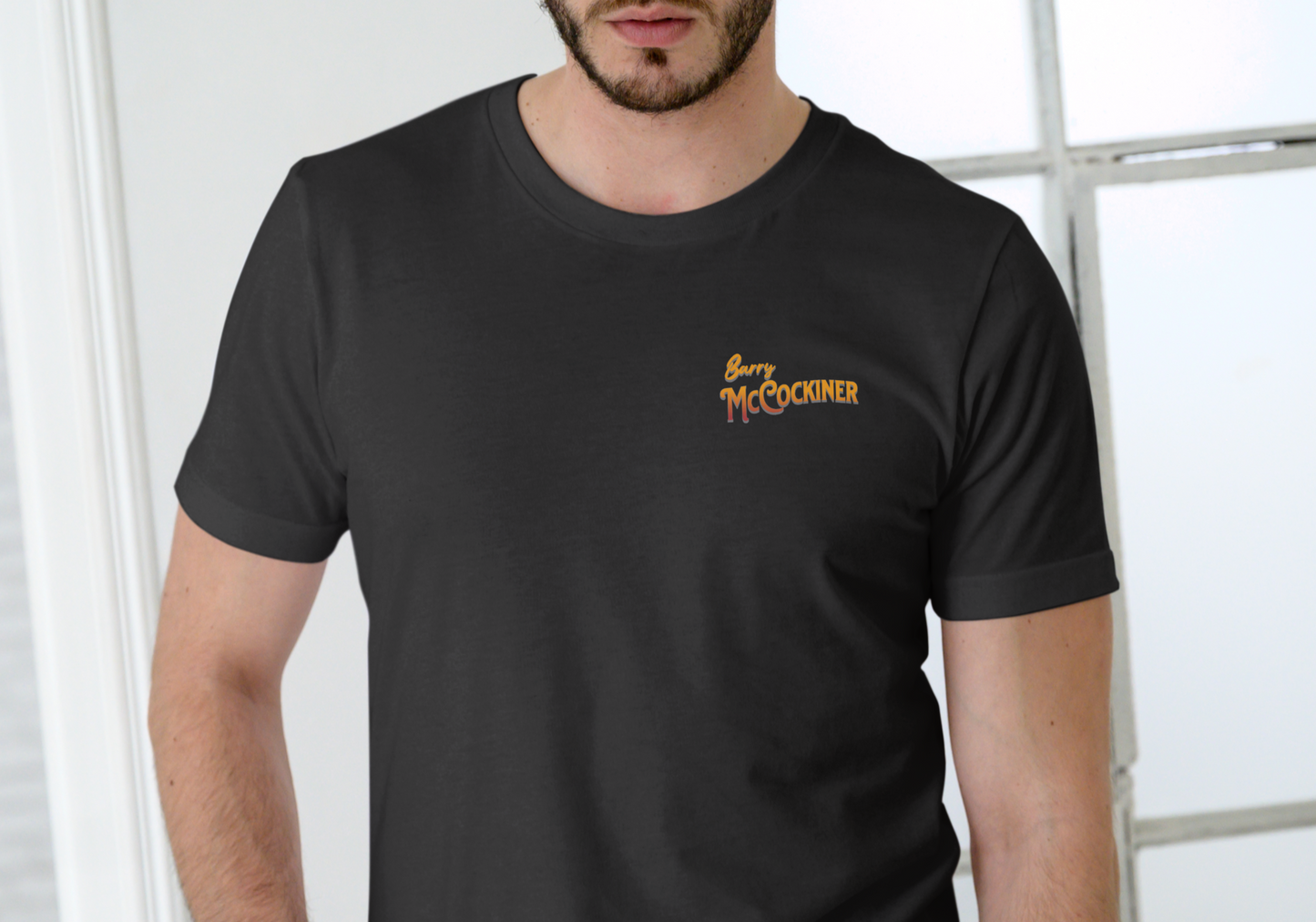 BARRY McCOCKINER DRIVE-IN, T-SHIRT, UNISEX, COTTON