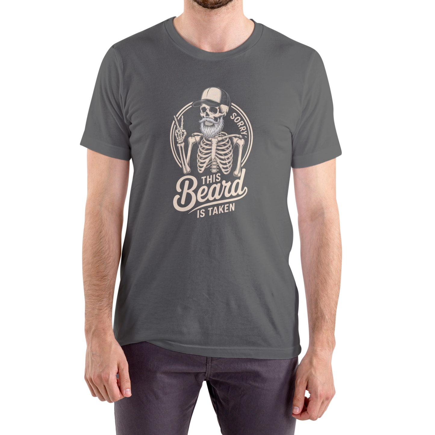 This Beard is Taken funny skeleton T Shirt