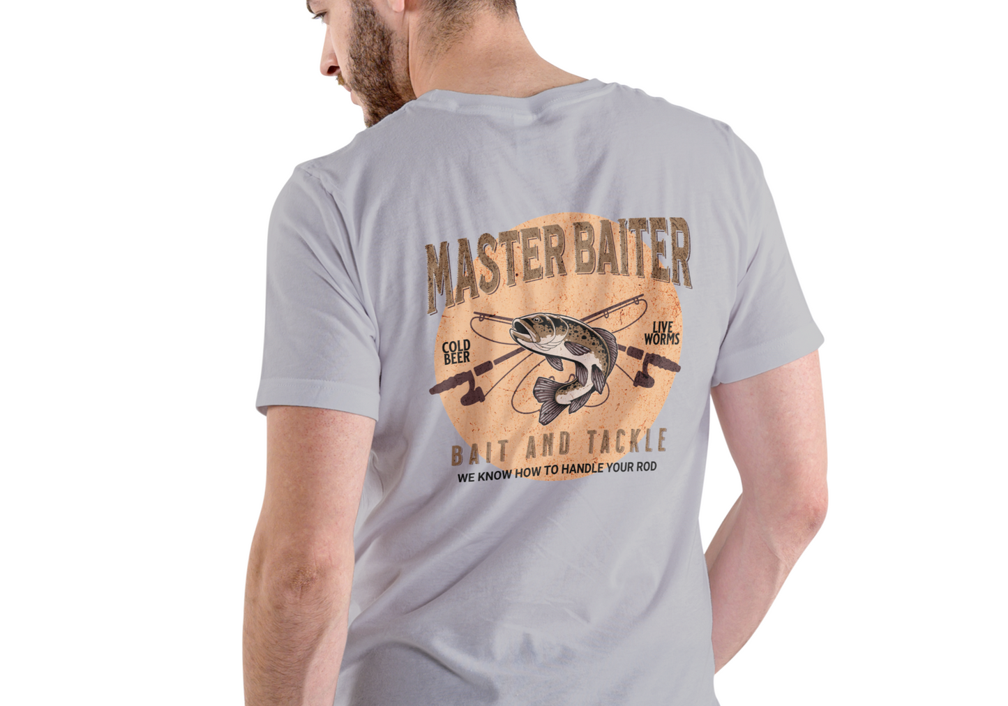 MASTER BAITER, BAIT AND TACKLE, T-SHIRT, UNISEX, COTTON