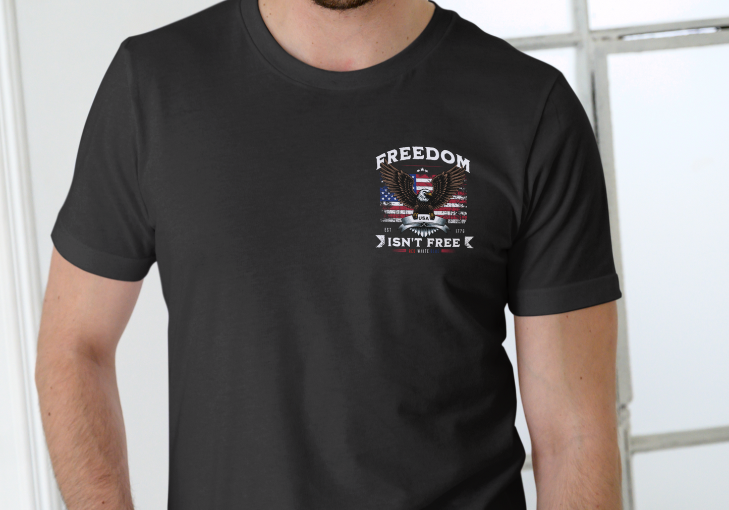 FREEDOM ISN'T FREE, short sleeve shirt