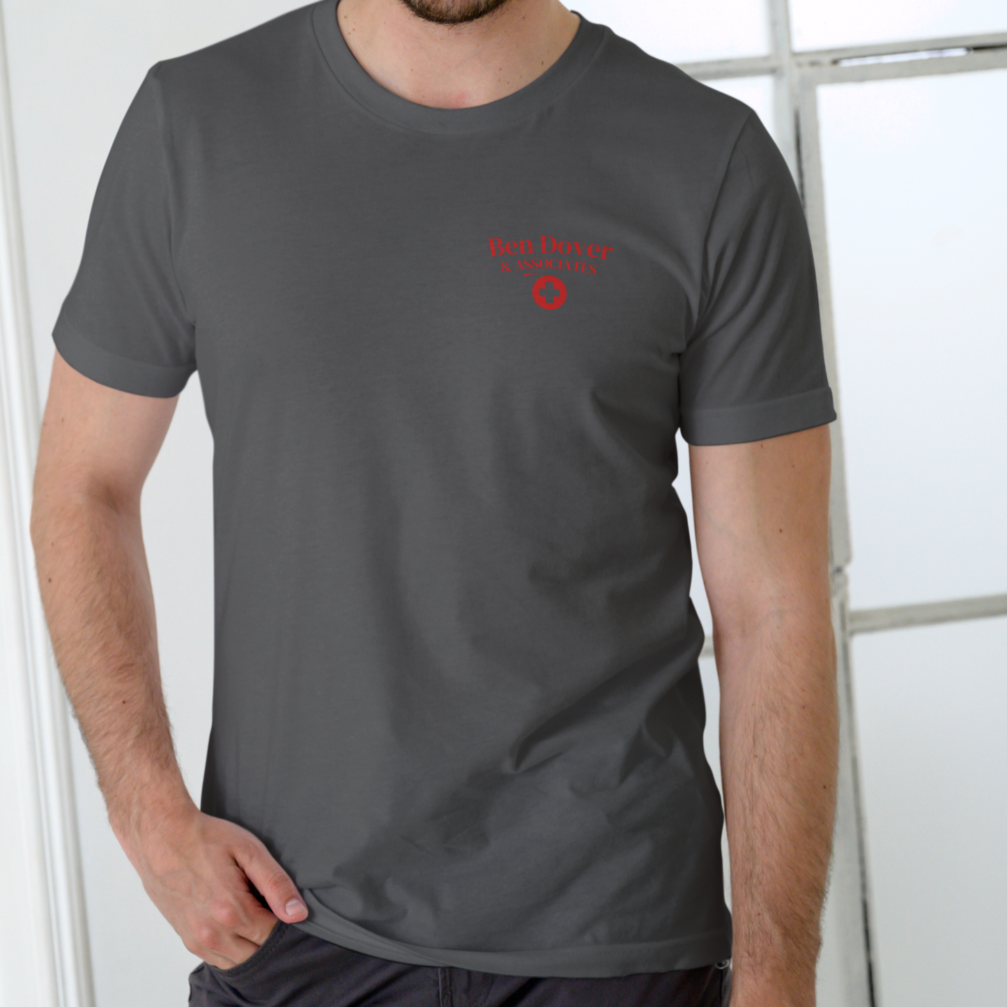 BEN DOVER AND ASSOCIATES DISCOUNT PROCTOLOGY – Funny Unisex Cotton T-Shirt
