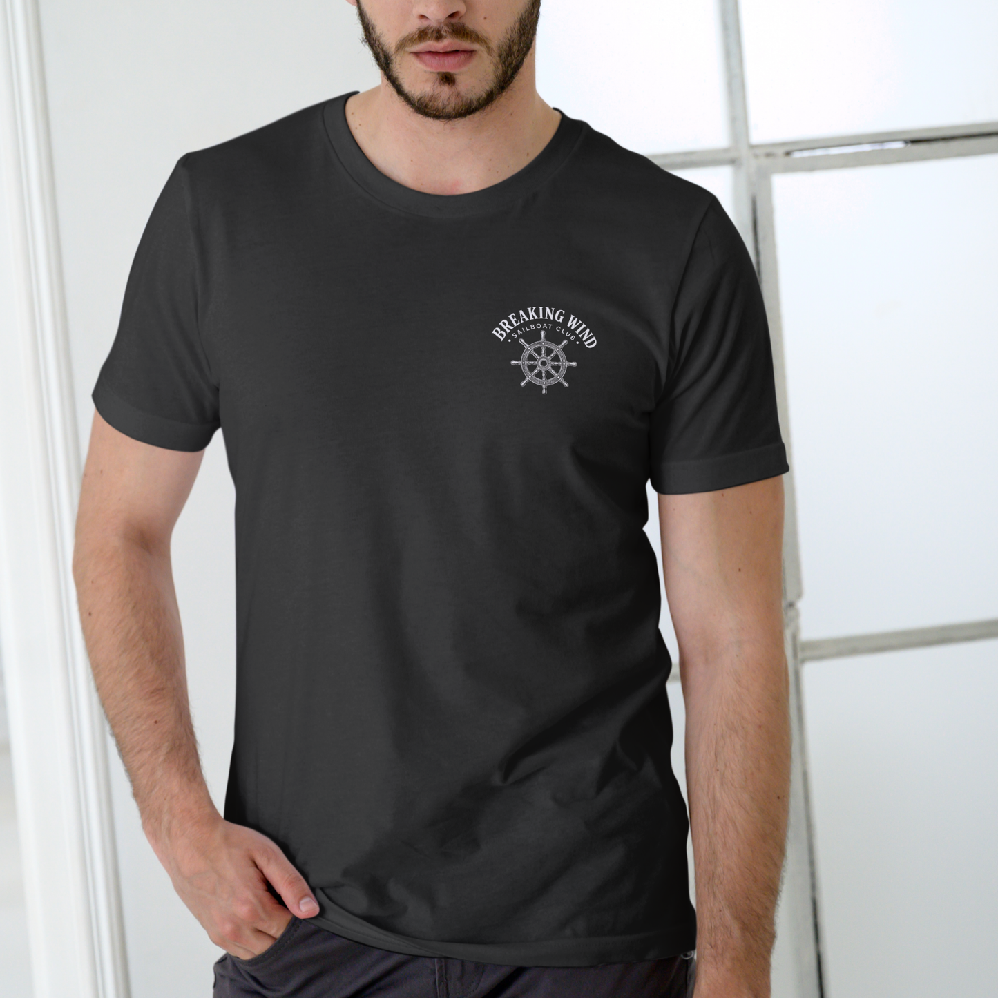 Breaking Wind Sailboat Club Funny T-Shirt