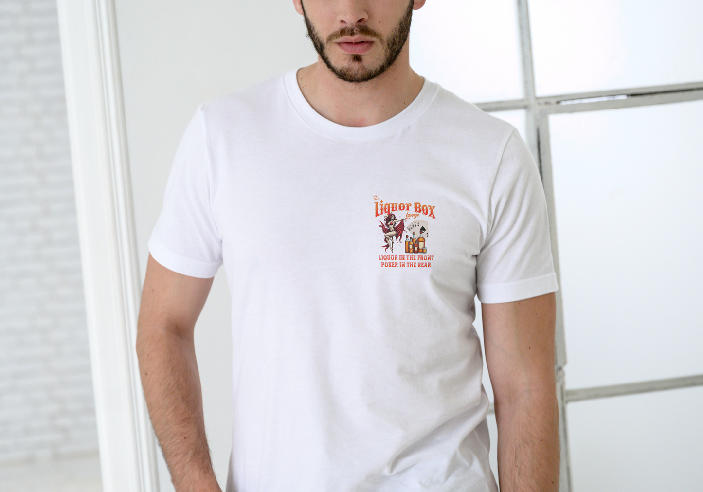 The Liquor Box Lounge, T-SHIRT, UNISEX, COTTON