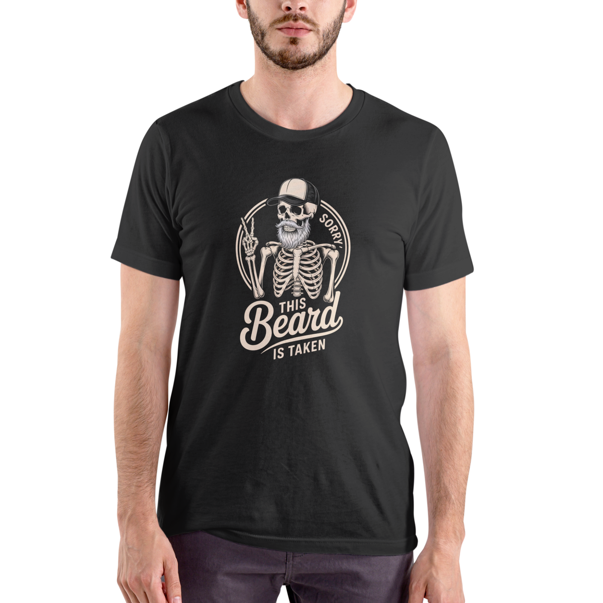 This Beard is Taken funny skeleton T Shirt