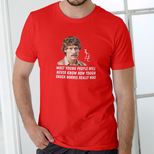 MOST YOUNG PEOPLE WILL NEVER KNOW, CHUCK NORRIS JOHN HOLMES Funny T Shirt, Unisex Cotton