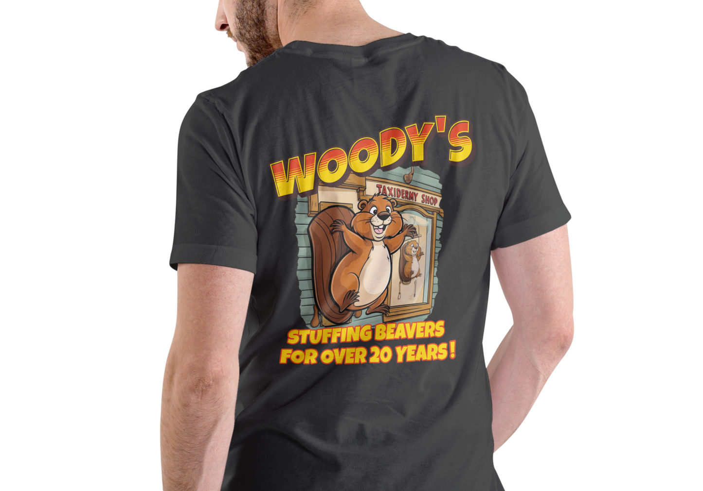 WOODY'S TAXIDERMY SHOP, T-SHIRT, UNISEX, COTTON