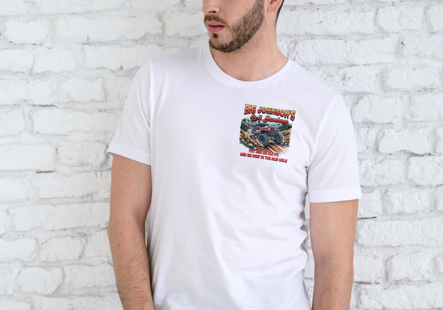 BIG JOHNSON'S 4X4 JAMBOREE, T-SHIRT, UNISEX, COTTON