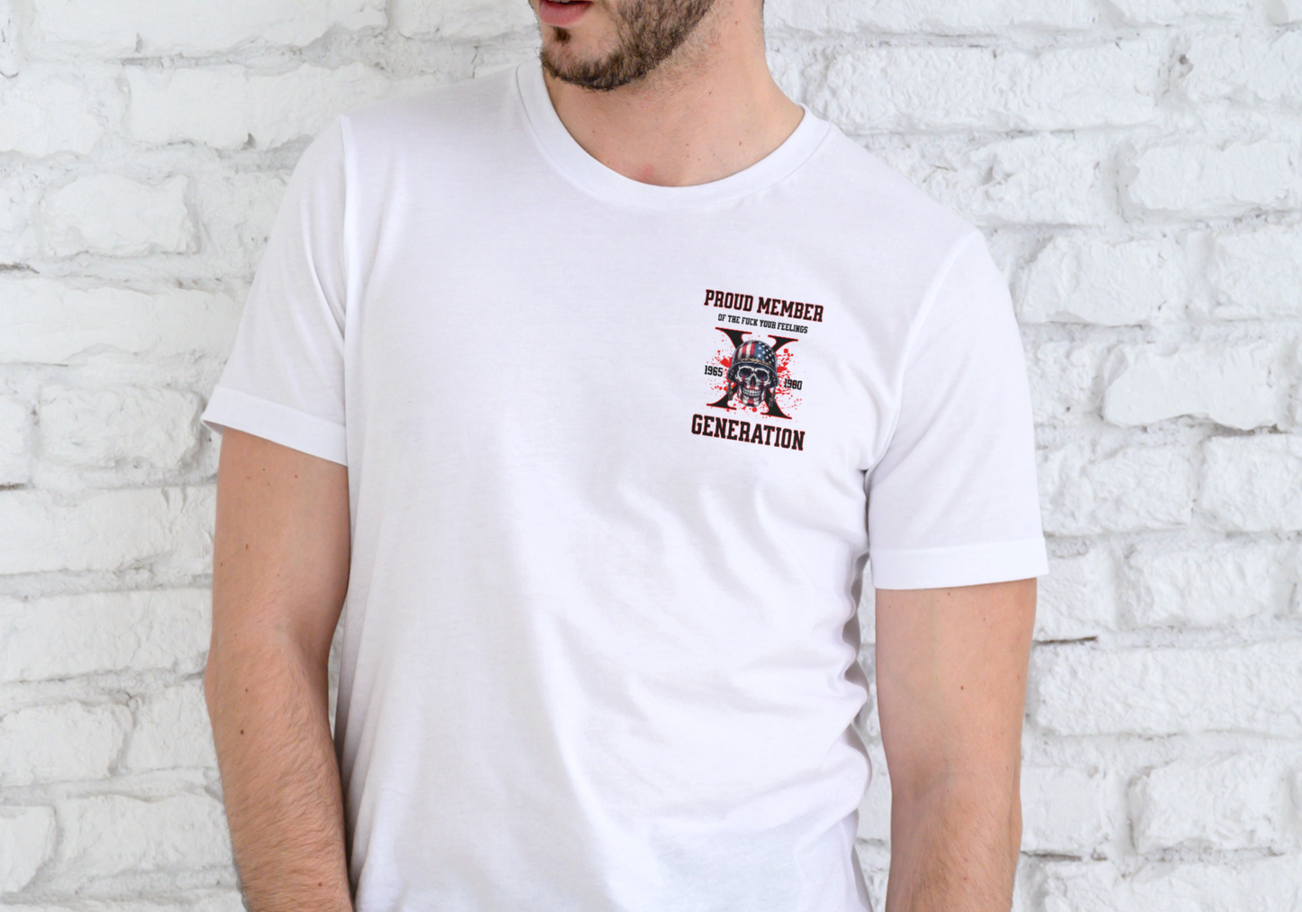 GENERATION X, PROUD MEMBER, T-SHIRT, UNISEX, COTTON