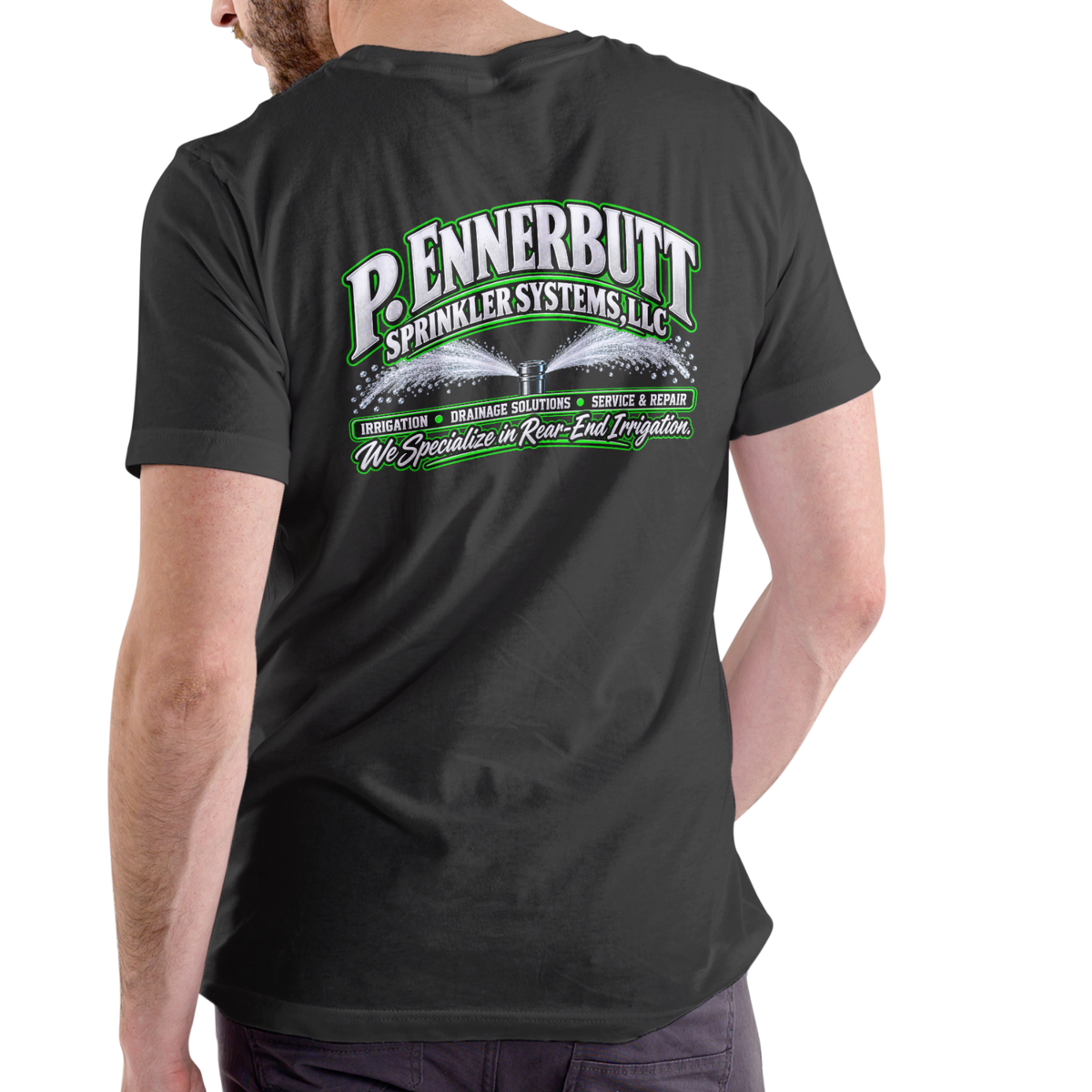 P. Ennerbutt Sprinkler Systems T Shirt, Unisex Cotton