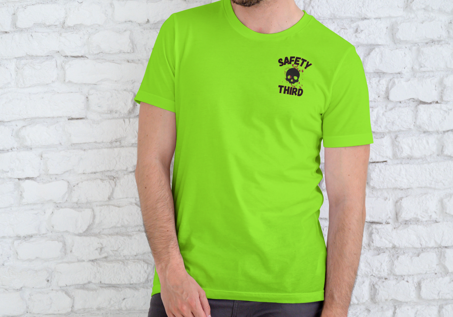 SAFETY THIRD WORK T-SHIRT , T-SHIRT, UNISEX, COTTON