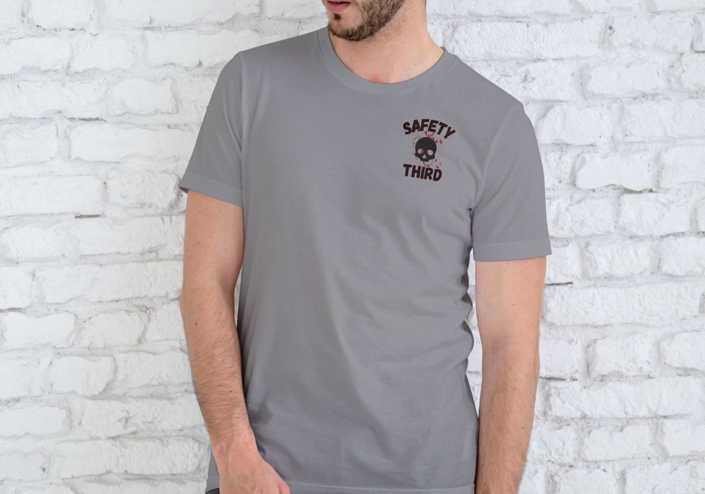 SAFETY THIRD WORK T-SHIRT , T-SHIRT, UNISEX, COTTON