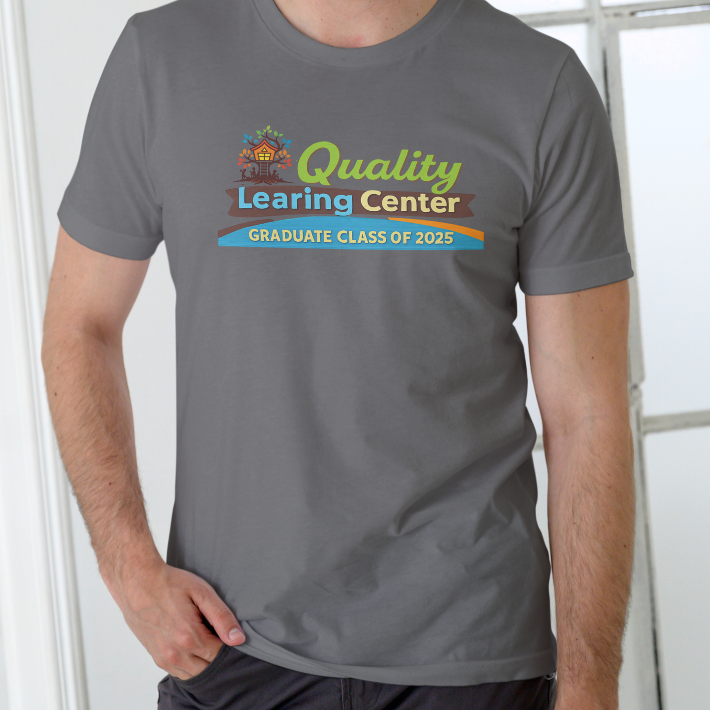 QUALITY LEARING CENTER  T Shirt, Unisex Cotton
